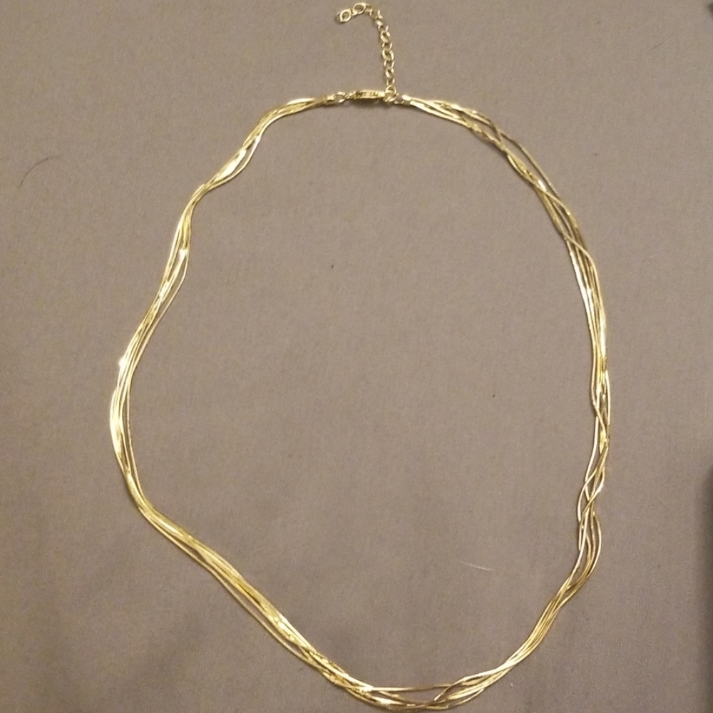 18-20 inch gold plated layered necklace